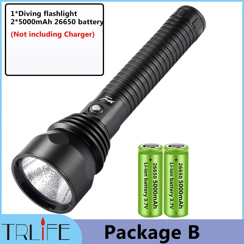 TRLIFE Фонарик для дайвинга XHP90.3 10000 мАч
TRLIFE Фонарик для дайвинга XHP90.3 10000 мАч