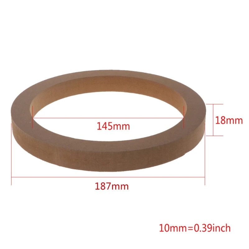 2PCS Wood MDF Speaker Spacer Mounting Rings 6.5" Fiberglass Door Kick Pods 
2PCS Wood MDF Speaker Spacer Mounting Rings 6.5" Fiberglass Door Kick Pods