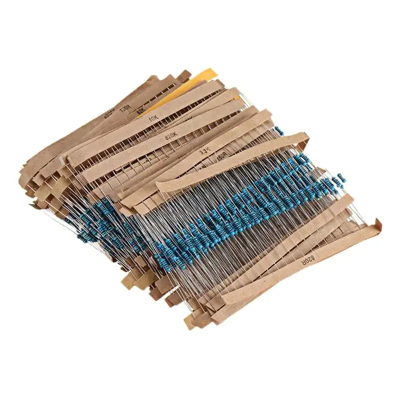1460pcs 76 Kinds 1R-1M Value 5% 1/4W Metal Film Resistor Assorted Kit 20pcs Each Value with Plastic Case
1460pcs 76 Kinds 1R-1M Value 5% 1/4W Metal Film Resistor Assorted Kit 20pcs Each Value with Plastic Case