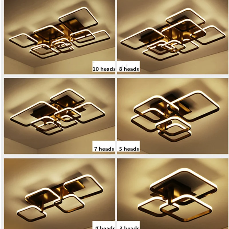 Rectangle New Brown Aluminum Modern Led living room bedroom Home Decoration ceiling lights luminarias para sala DIY ceiling lamp
Rectangle New Brown Aluminum Modern Led living room bedroom Home Decoration ceiling lights luminarias para sala DIY ceiling lamp