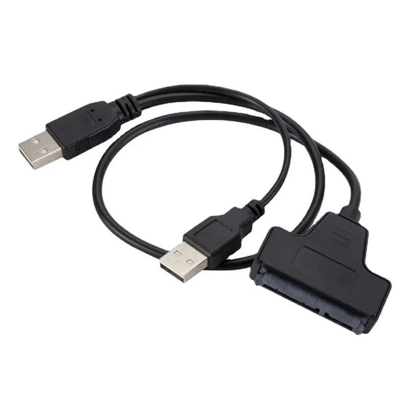 

USB SATA Cable USB 2.0 To 2.5inch HDD 7+15pin SATA Hard Drive Cable Adapter for SATA SSD & HDD for Computer Laptop