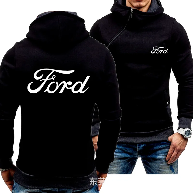 Spring Autumn Men's Hoodies FORD Car Logo Print Casual Diagonal zipper Sweatshirts Man Hoody Harajuku Zipper Jacket
Spring Autumn Men's Hoodies FORD Car Logo Print Casual Diagonal zipper Sweatshirts Man Hoody Harajuku Zipper Jacket