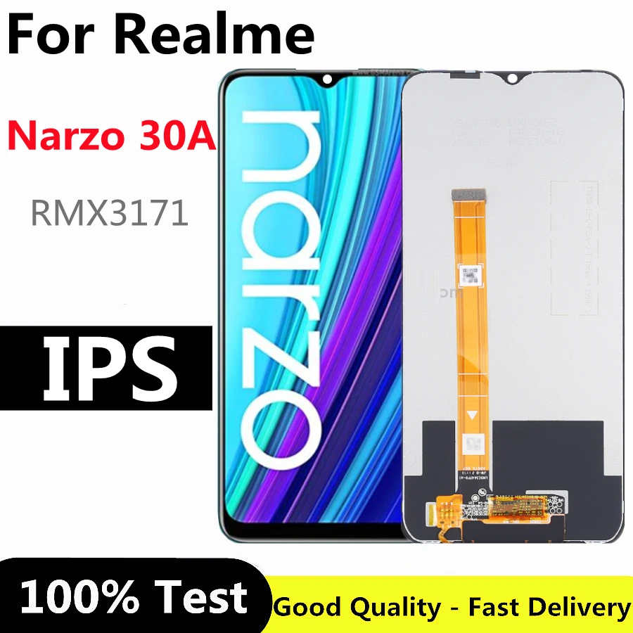 ЖК-дисплей 6,5 дюйма для Oppo Realme Narzo 30A RMX3171, детали для замены ЖК-дисплея Realme Narzo 30A
ЖК-дисплей 6,5 дюйма для Oppo Realme Narzo 30A RMX3171, детали для замены ЖК-дисплея Realme Narzo 30A