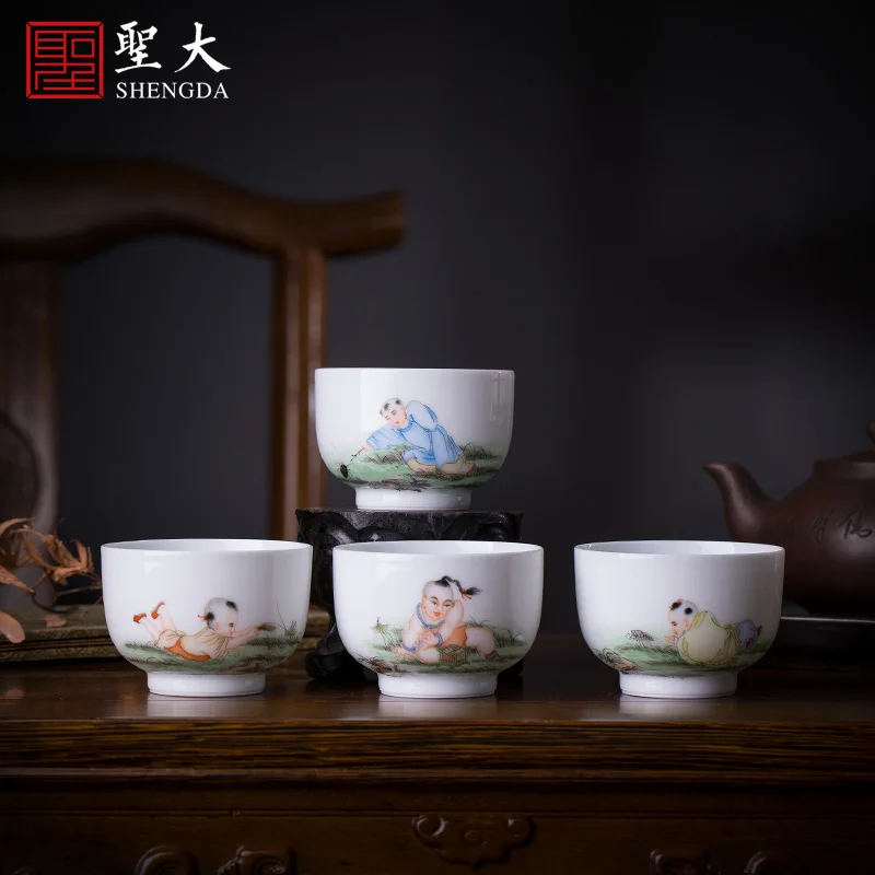 

Кунг-фу чайная чашка ручная роспись новый цвет детская чашка-насекомое чашка-мастер одна чашка ручная работа Цзиндэчжэнь Чайный Набор