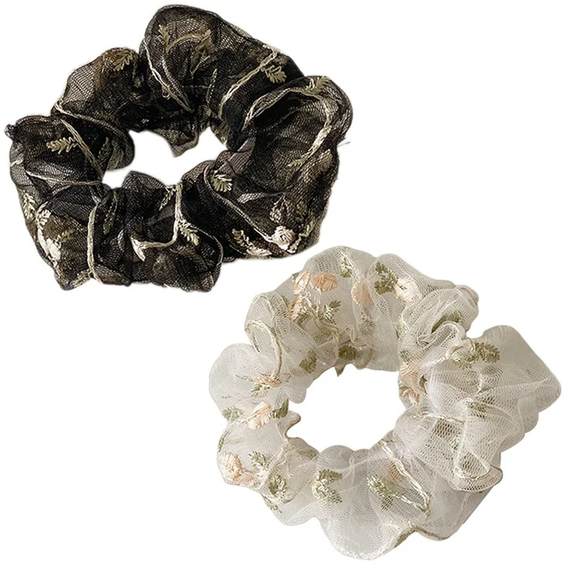 Embroidered Lace Flower women's Hair Scrunchies Korean Style Hair Bands Girls Accessories Ponytail Holder
Embroidered Lace Flower women's Hair Scrunchies Korean Style Hair Bands Girls Accessories Ponytail Holder