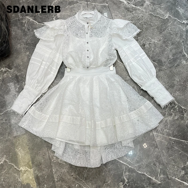 Vintage College Style Suit 2021 Early Spring New National Fashion Women's Long-Sleeved Blouse Lace Shirt Mini Skirt 2 Piece Set
Vintage College Style Suit 2021 Early Spring New National Fashion Women's Long-Sleeved Blouse Lace Shirt Mini Skirt 2 Piece Set