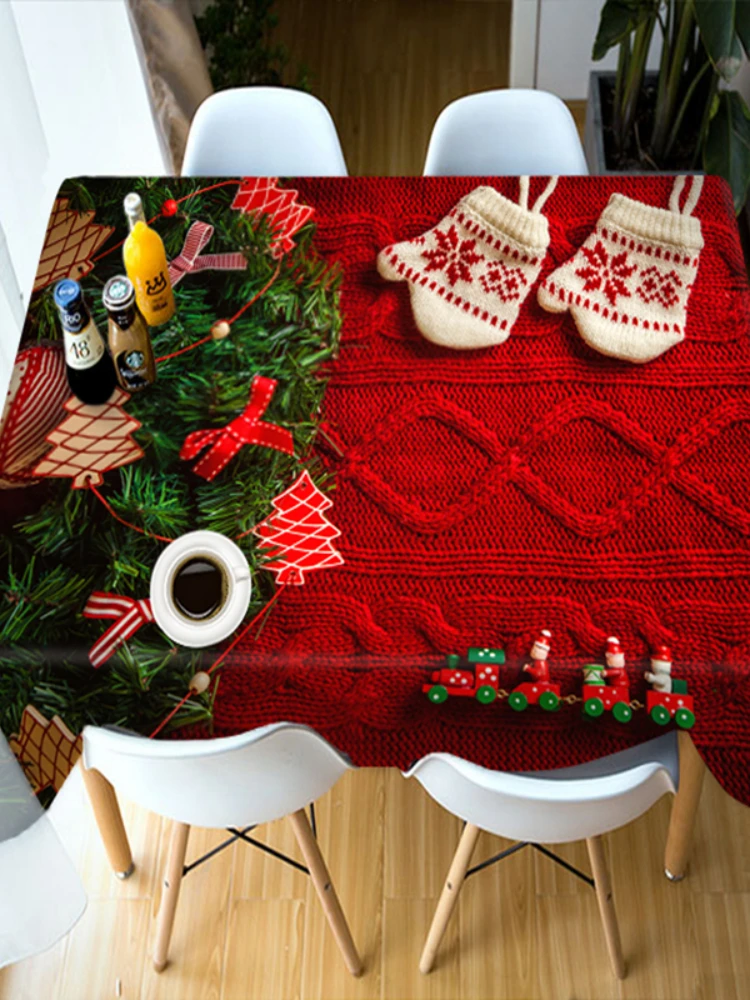 Customizable Home Decoration Tablecloth Red Christmas Tree New Year Theme Waterproof Oilproof Rectangular Wedding Tablecover
Customizable Home Decoration Tablecloth Red Christmas Tree New Year Theme Waterproof Oilproof Rectangular Wedding Tablecover