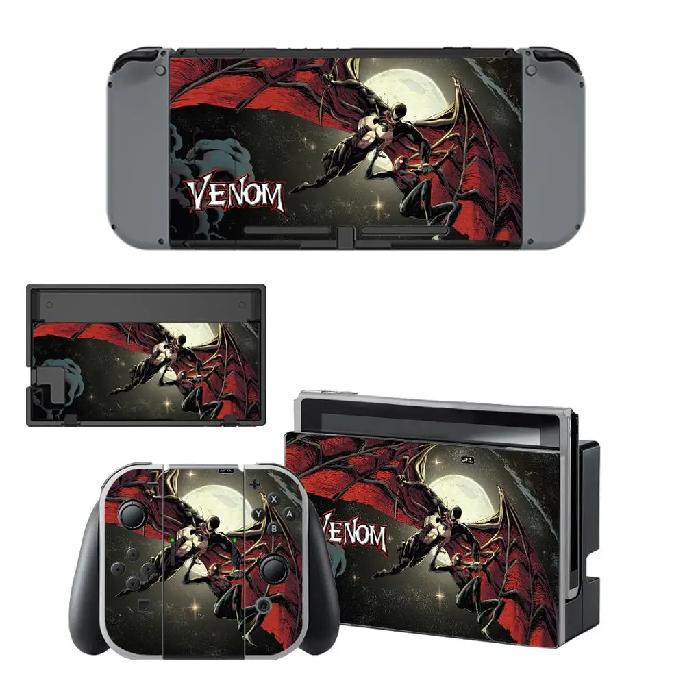 Виниловые наклейки Venom Skin Sticker s для Nintendo Switch консоль NS и контроллер
