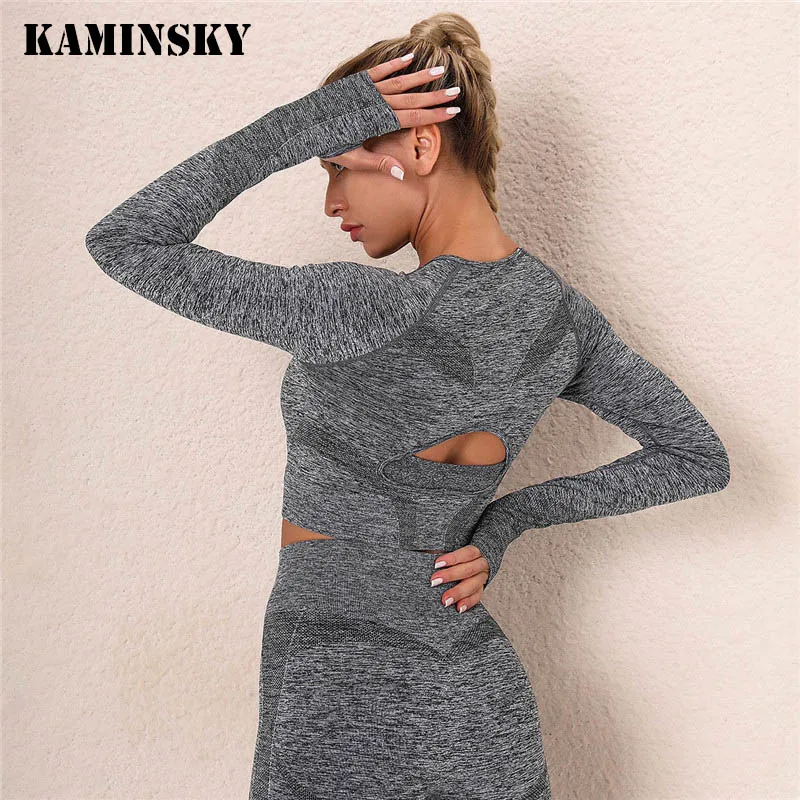 Kaminsky Seamless Mesh Top Sport Outfits Women Long Sleeve Shirt For Women Gym Shirt Thumb Hole Fitted Camisetas Deporte Mujer
Kaminsky Seamless Mesh Top Sport Outfits Women Long Sleeve Shirt For Women Gym Shirt Thumb Hole Fitted Camisetas Deporte Mujer