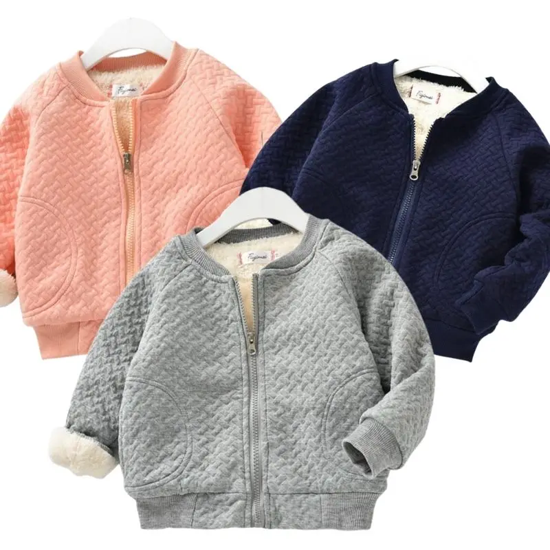 Autumn Winter Jackets for Children's Casual Coat 0-4 Years Baby Boys Girls Zipper Clothes Toddler Kids Warm Add Wool Outerwear
Autumn Winter Jackets for Children's Casual Coat 0-4 Years Baby Boys Girls Zipper Clothes Toddler Kids Warm Add Wool Outerwear