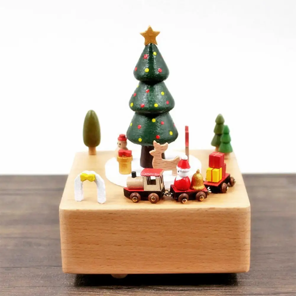 Christmas Music Boxes Wooden Music Box Carousel Music Box Christmas Decoration Ornament Birthday Christmas Gift For Kids Child
Christmas Music Boxes Wooden Music Box Carousel Music Box Christmas Decoration Ornament Birthday Christmas Gift For Kids Child