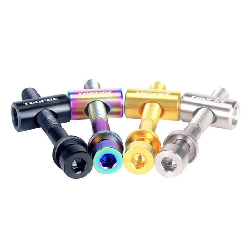 2pcs M5x30/40mm Seat Post Bolts Titanium Alloy bicycle stem mountain bike ultralight stem screw Seatpost Fixing Bolt
2pcs M5x30/40mm Seat Post Bolts Titanium Alloy bicycle stem mountain bike ultralight stem screw Seatpost Fixing Bolt