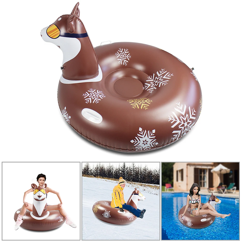 New Snow PVC Inflatable Ski Circle Winter Inflatable Floated Skiing Ring Handle Sled Tire Tube Kid Ski Outdoor Sports Supplies
New Snow PVC Inflatable Ski Circle Winter Inflatable Floated Skiing Ring Handle Sled Tire Tube Kid Ski Outdoor Sports Supplies