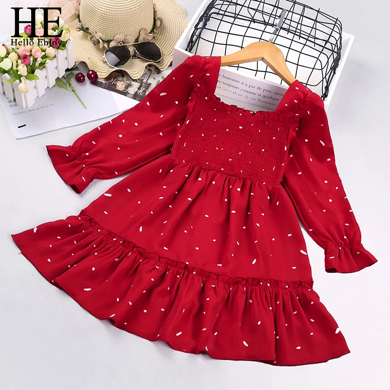 HE Hello Enjoy Cute Girls Dress New Autumn Girls Dresses Red dots Princess Dress Toddler Cake Baby Girls Dress Casual Wear 4 10Y
HE Hello Enjoy Cute Girls Dress New Autumn Girls Dresses Red dots Princess Dress Toddler Cake Baby Girls Dress Casual Wear 4 10Y