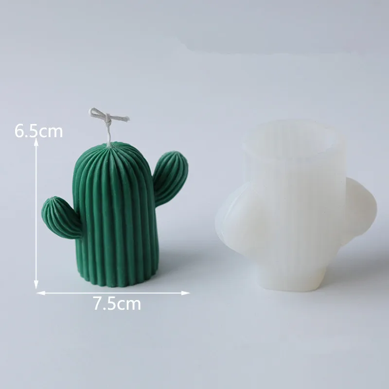 

Cactus Silicone Mold Scented Candle Resin Mold Diy Material Succulent Mousse Chocolate Bread Ice Tray Tool Candle Making Kit