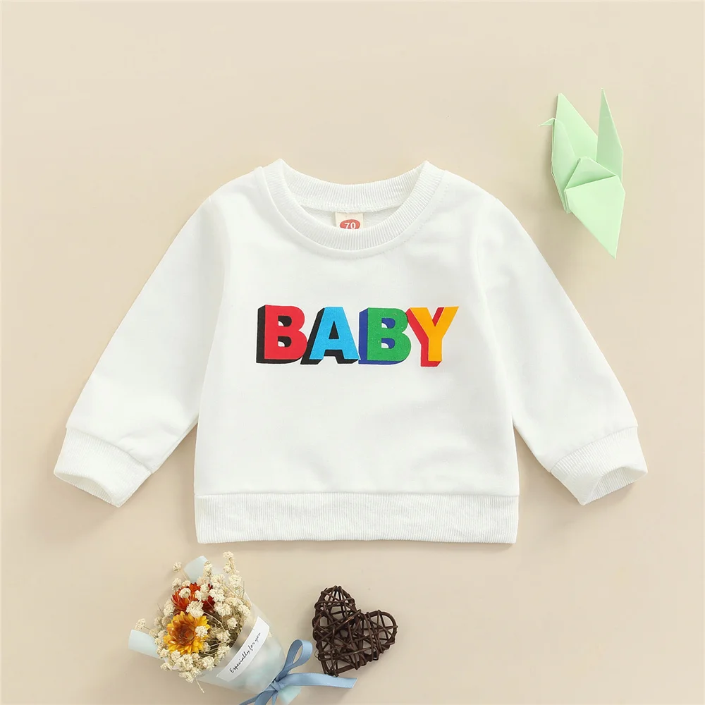 Autumn Winter Baby Kids Boy Girl White Long Sleeve Pullover Toddler Children Casual Letter Printed Loose Sweatshirt Tops
Autumn Winter Baby Kids Boy Girl White Long Sleeve Pullover Toddler Children Casual Letter Printed Loose Sweatshirt Tops