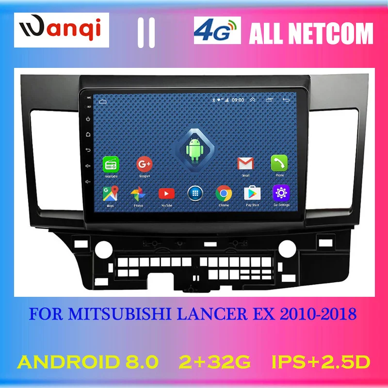 4G Lte All Netcom 10 1 дюймов Android 8 0 автомобильный dvd gps-навигатор для mitsubishi lancer 2010-2018