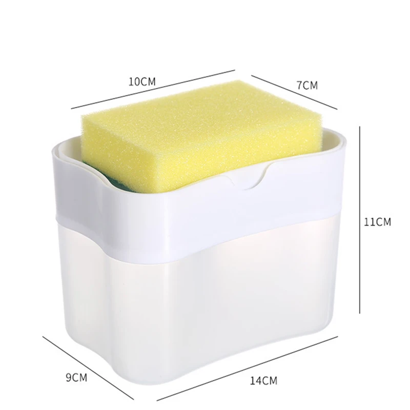 Kitchen Soap Dispenser Box Automatic Liquid Dispenser Push-type Automatic Liquid Box Scouring Pad Dishwashing Brush Soap Box
Kitchen Soap Dispenser Box Automatic Liquid Dispenser Push-type Automatic Liquid Box Scouring Pad Dishwashing Brush Soap Box
