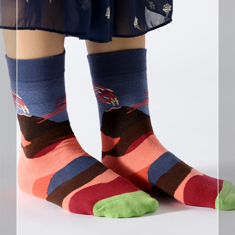 4 Pairs Personality Happy Socks French Art Elasticity Vintage Harajuku Cotton Socks Men Women Retro Funny Colorful Pattern
4 Pairs Personality Happy Socks French Art Elasticity Vintage Harajuku Cotton Socks Men Women Retro Funny Colorful Pattern