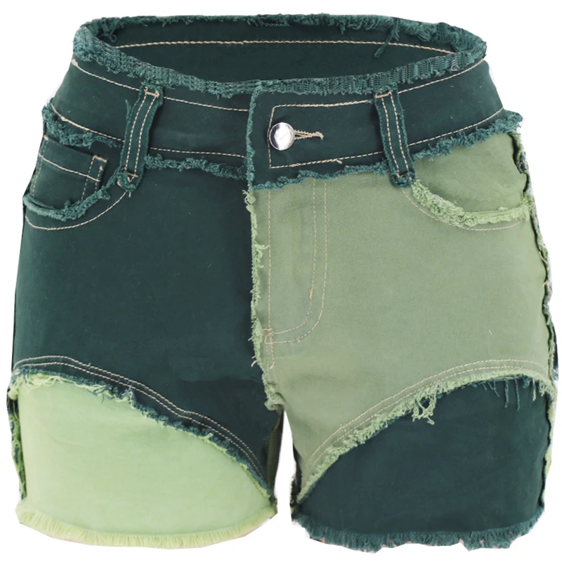 Women Patchwork Short Jeans Casual High waist Hip Button Short Jeans Ladies summer Denim Panelled Shorts Jeans
Women Patchwork Short Jeans Casual High waist Hip Button Short Jeans Ladies summer Denim Panelled Shorts Jeans