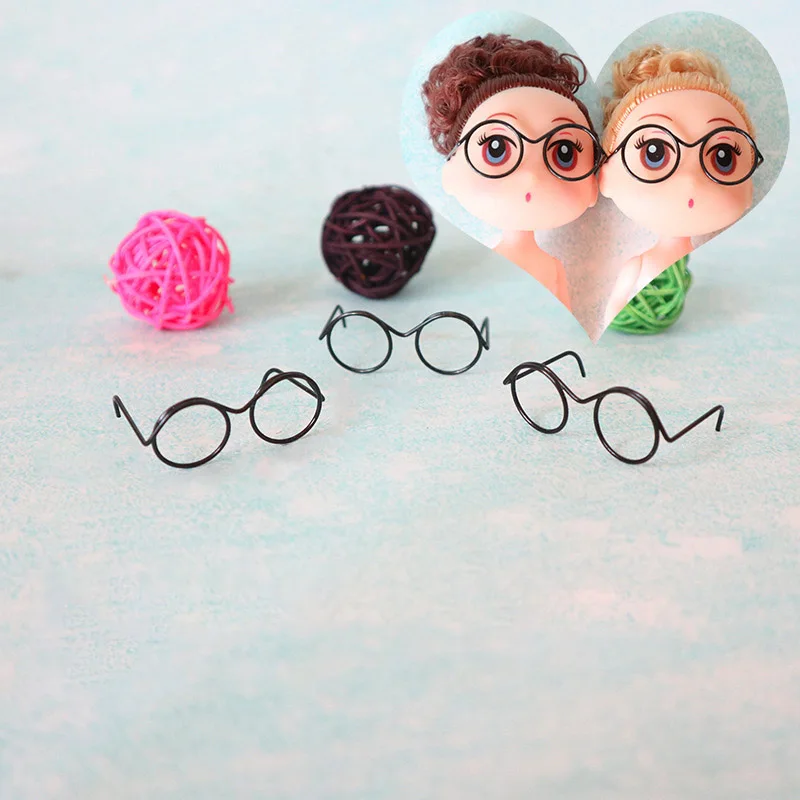3pcs Round Frame Glasses for Barbie Dolls Retro Glasses for BJD Dolls 1/6 Lensless Kids Toy DIY Doll Accessories
3pcs Round Frame Glasses for Barbie Dolls Retro Glasses for BJD Dolls 1/6 Lensless Kids Toy DIY Doll Accessories