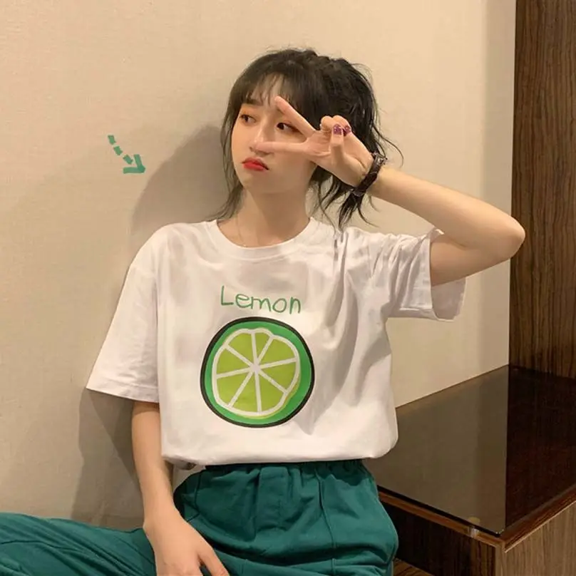 Summer 2020 new Korean version of loose printed white short sleeve T-shirt women Joker base shirt with top tide
Summer 2020 new Korean version of loose printed white short sleeve T-shirt women Joker base shirt with top tide