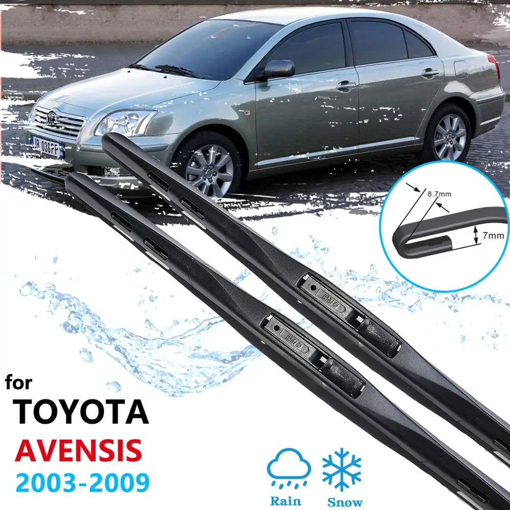 Car Wiper Blade for Toyota Avensis T250 T25 2003~2009 Windscreen Windshield Wipers Car Accessories 2004 2005 2006 2007 2008
Car Wiper Blade for Toyota Avensis T250 T25 2003~2009 Windscreen Windshield Wipers Car Accessories 2004 2005 2006 2007 2008