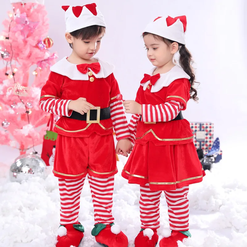 Kids Child Christmas Cosplay Santa Claus Costume Baby X-Mas Outfit Christmas Velvet Girl Boys Red Clothes Top Pant Hats
Kids Child Christmas Cosplay Santa Claus Costume Baby X-Mas Outfit Christmas Velvet Girl Boys Red Clothes Top Pant Hats