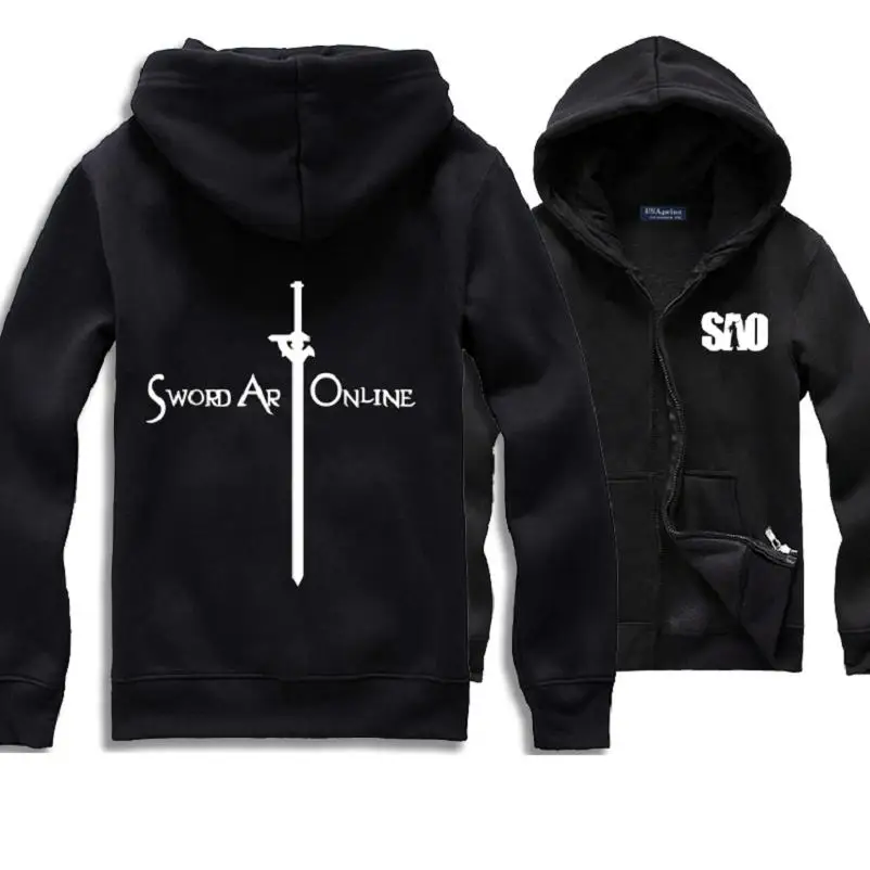 High-Q Unisex Sword Art Online SAO Hooded Hoodie Cardigan Jacket Coat Sweatshirts Top
High-Q Unisex Sword Art Online SAO Hooded Hoodie Cardigan Jacket Coat Sweatshirts Top