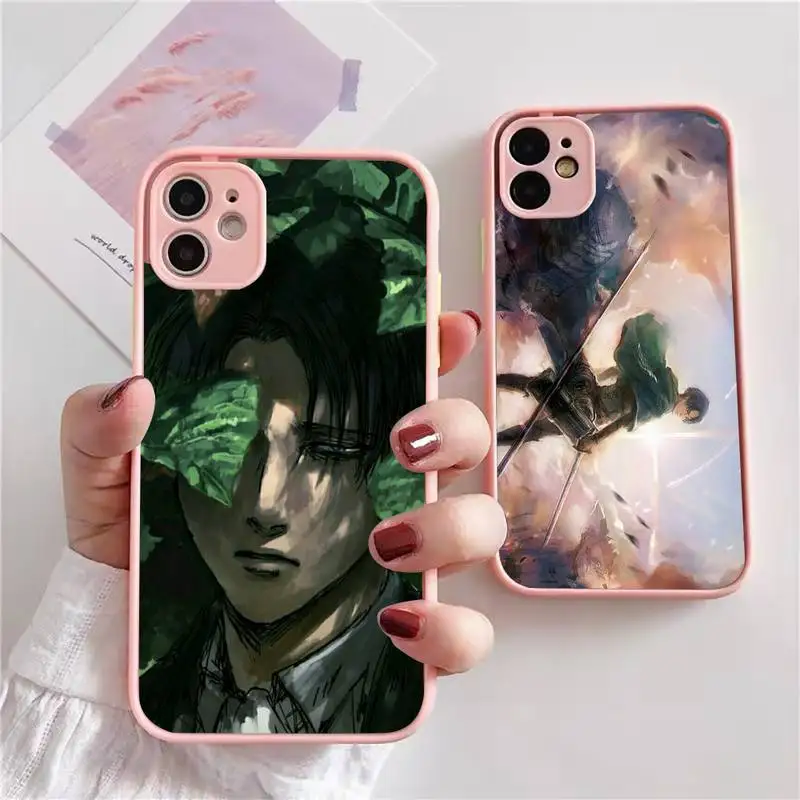 Чехол для телефона Levi Attack on Titan для iphone 13 12 11 xr xs x 7 8 pro max, светло-розовый мягкий силиконовый прозрачный чехол из ТПУ 
Чехол для телефона Levi Attack on Titan для iphone 13 12 11 xr xs x 7 8 pro max, светло-розовый мягкий силиконовый прозрачный чехол из ТПУ