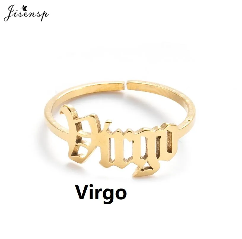 Stainless Steel Zodiac Sign Ring for Women Vintage 12 Constellations Virgo Aries Libra Aquarius Finger Ring Birthday Jewlery
Stainless Steel Zodiac Sign Ring for Women Vintage 12 Constellations Virgo Aries Libra Aquarius Finger Ring Birthday Jewlery