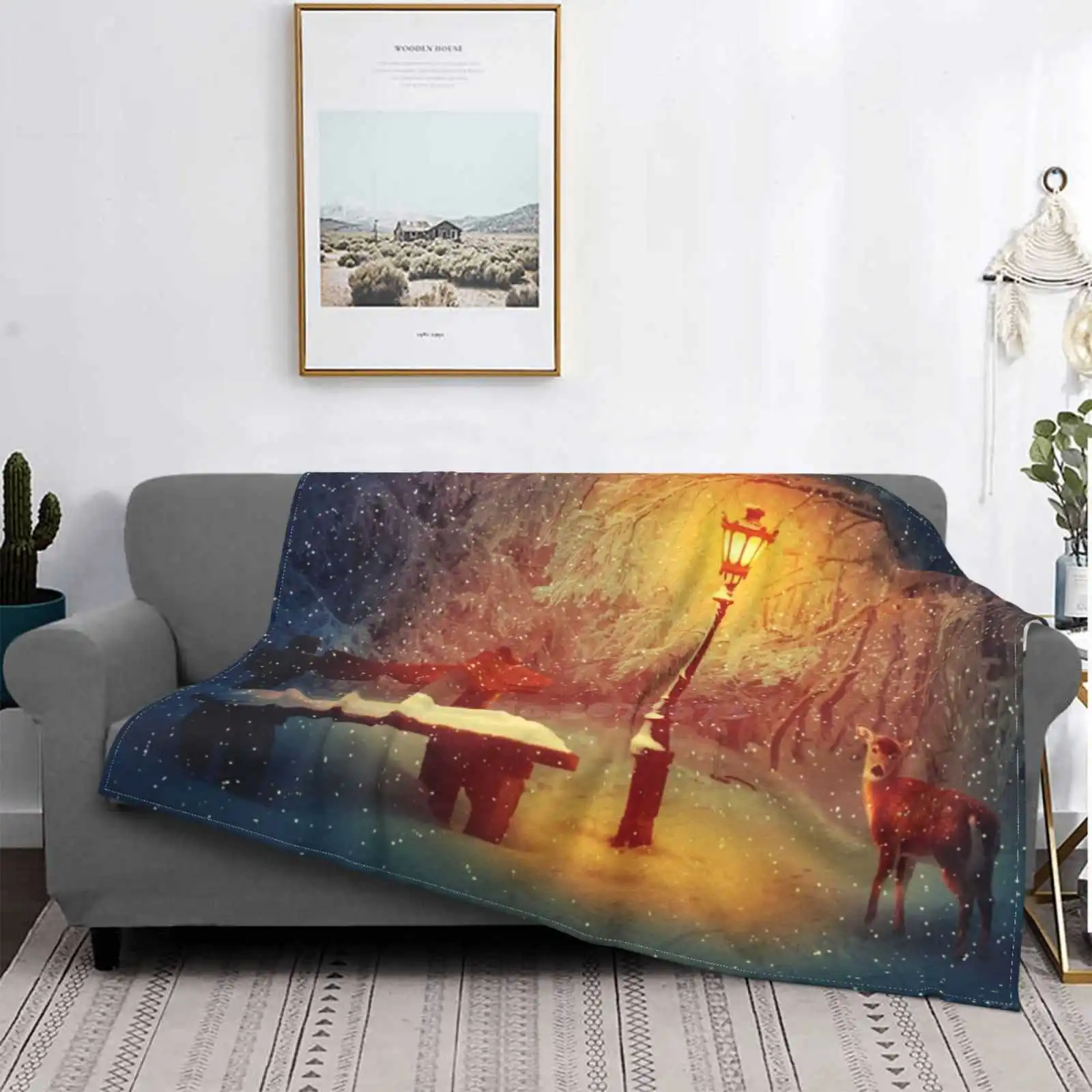 Silent Winter Night Low Price New Print Novelty Fashion Soft Warm Blanket Snow Winter Night Scene Park Doe Bench Lamp Forest
Silent Winter Night Low Price New Print Novelty Fashion Soft Warm Blanket Snow Winter Night Scene Park Doe Bench Lamp Forest