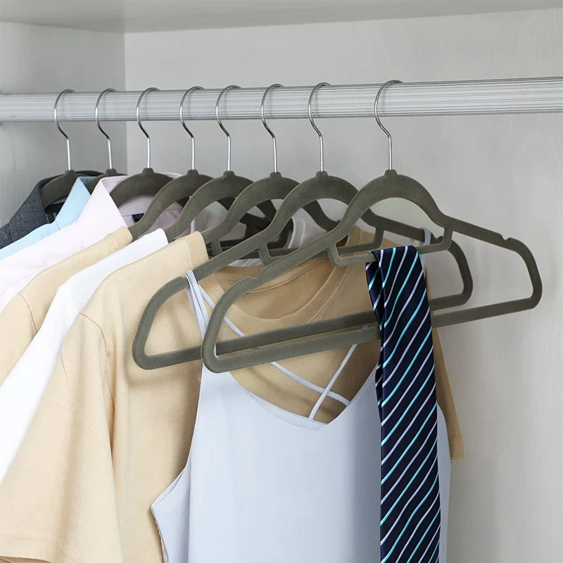 Non-Slip Flocking Hanger,Suit Hanger (20 Pieces) Ultra-Thin Space-Saving Rotating Hook Strong and Durable Hanger,Gray
Non-Slip Flocking Hanger,Suit Hanger (20 Pieces) Ultra-Thin Space-Saving Rotating Hook Strong and Durable Hanger,Gray