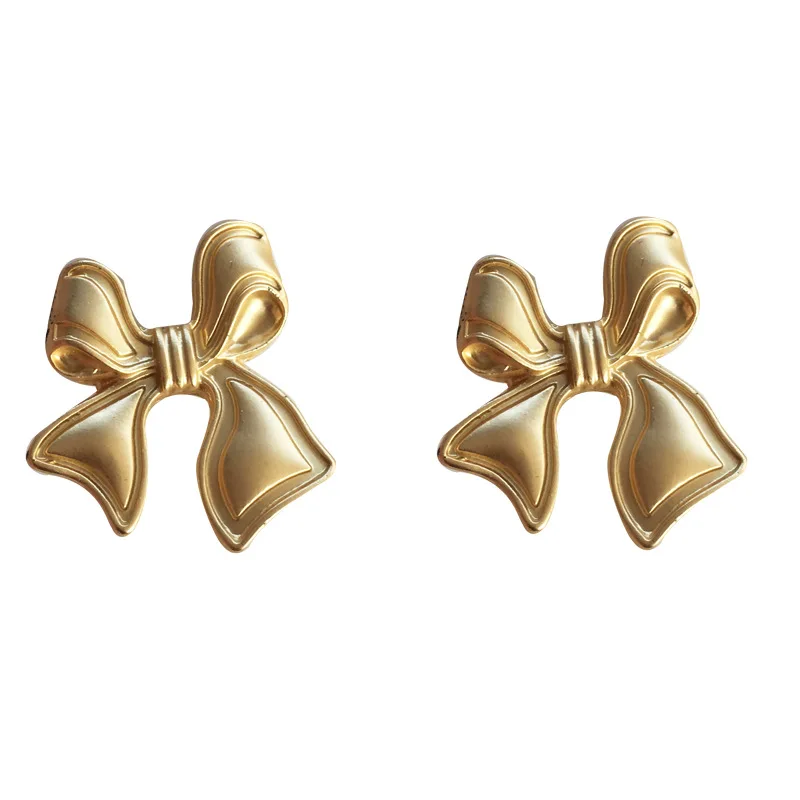 Fashion Vintage Matte Gold Color Bowknot Earring Romantic Statement Charm Stud Earrings For Women Girl Party Gift Jewelry
Fashion Vintage Matte Gold Color Bowknot Earring Romantic Statement Charm Stud Earrings For Women Girl Party Gift Jewelry