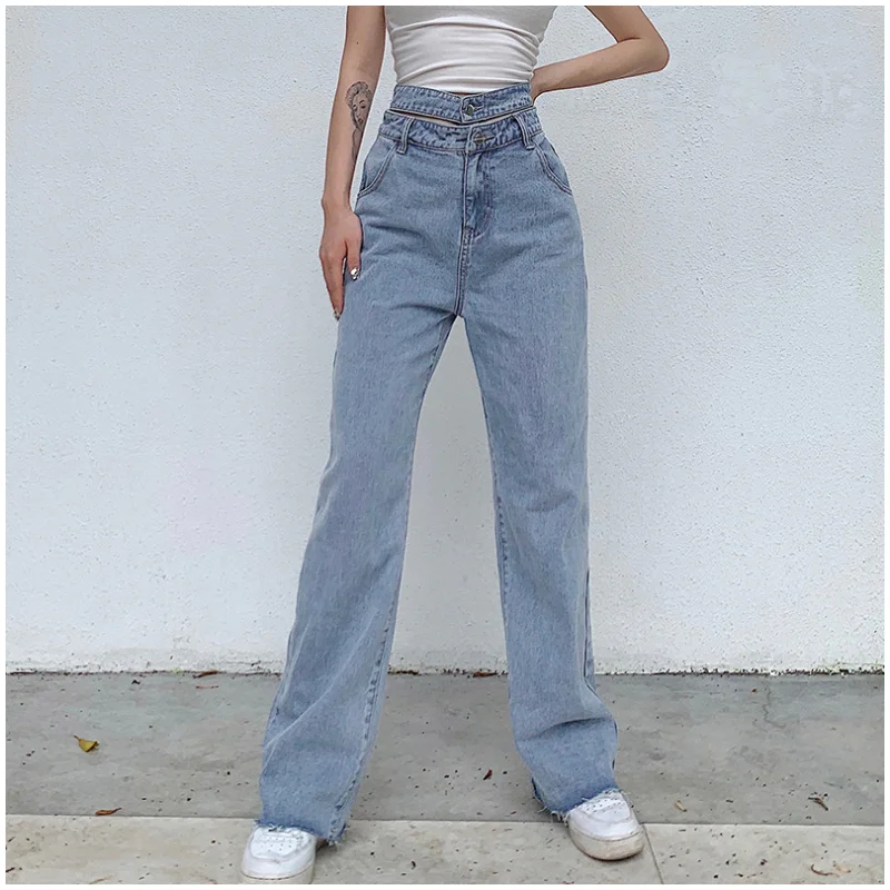 Women's Jeans Spring Autumn Street Style Design Hollow Out Wide Leg High Waist New Fashion Slimming Female Loose Straight Pants
Women's Jeans Spring Autumn Street Style Design Hollow Out Wide Leg High Waist New Fashion Slimming Female Loose Straight Pants
