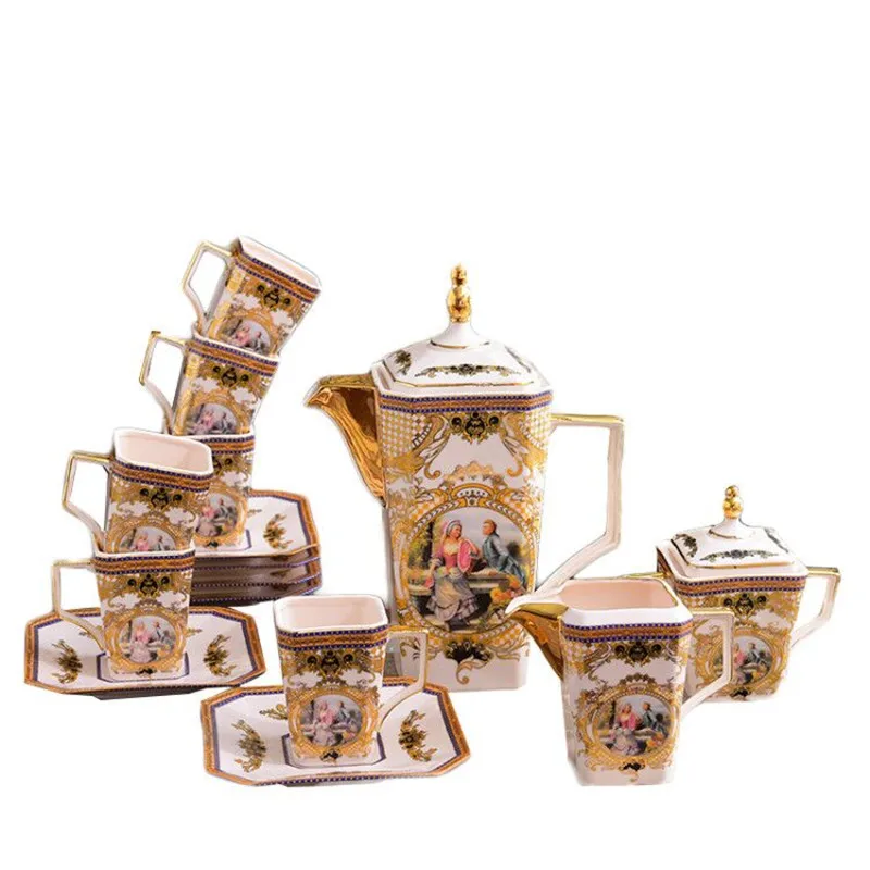 Ceramic Coffee Mugs & Pot Set Creative Breakfast Milk Coffee Cup Drinkware Tea Cup Eco-Friendly European Tea Set Wedding Gift
Ceramic Coffee Mugs & Pot Set Creative Breakfast Milk Coffee Cup Drinkware Tea Cup Eco-Friendly European Tea Set Wedding Gift