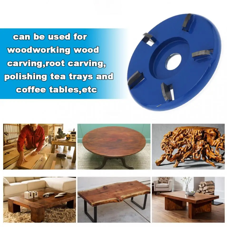 5 Tooth 90mm 16mm Wood Carving Disc Tool Angle Grinder Accessories Milling Cutter Fit for Woodworking /Tea Tray Digging 
5 Tooth 90mm 16mm Wood Carving Disc Tool Angle Grinder Accessories Milling Cutter Fit for Woodworking /Tea Tray Digging