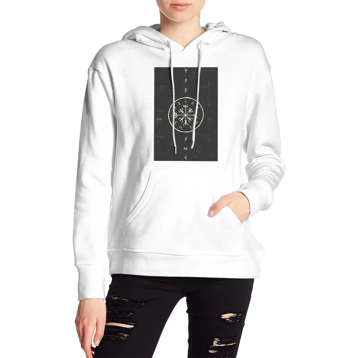 Viking Rune Funny Print hoody 90s Women Crop Top A Genuine Vegsvir Runes hoodie Tops Streetwear
Viking Rune Funny Print hoody 90s Women Crop Top A Genuine Vegsvir Runes hoodie Tops Streetwear