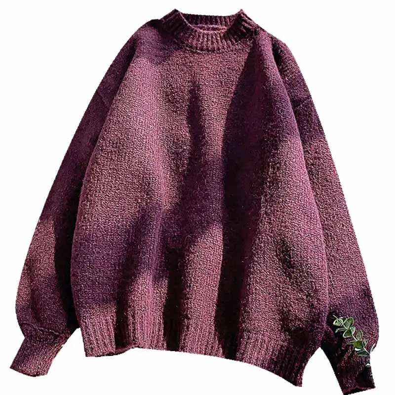 Solid Knitted Women Sweater And Pullovers Winter New Lantern Sleeved Loose Casual All Match Female Pulls Outwear Tops
Solid Knitted Women Sweater And Pullovers Winter New Lantern Sleeved Loose Casual All Match Female Pulls Outwear Tops