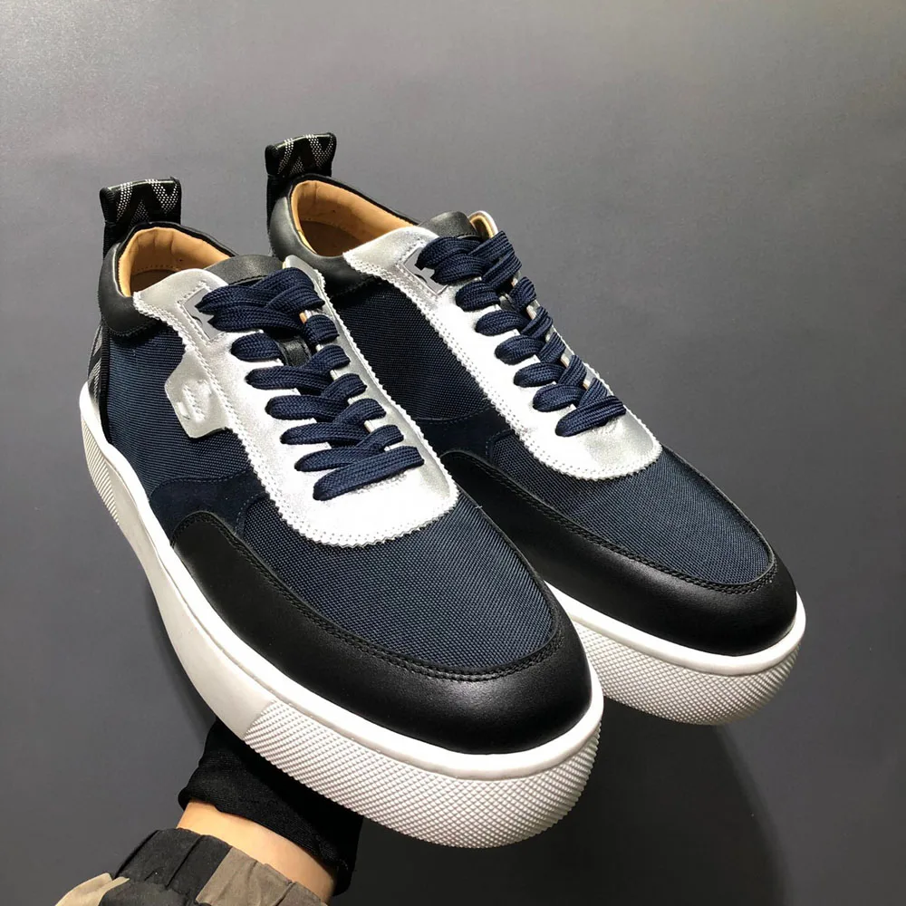 Luxury Low Cut Red Bottom Thick Sole Shoes New Color Matching Genuine Leather Shoes For Men Casual Loafers Women Sneakers Spikes
Luxury Low Cut Red Bottom Thick Sole Shoes New Color Matching Genuine Leather Shoes For Men Casual Loafers Women Sneakers Spikes