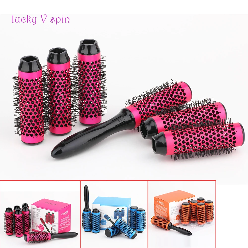 6pcs/set Aluminum Tube Ceramic Comb Set Dedicated Hair Blowed & Vented Hair Comb Kit Round Barrel Roll Hairbrush 55mm
6pcs/set Aluminum Tube Ceramic Comb Set Dedicated Hair Blowed & Vented Hair Comb Kit Round Barrel Roll Hairbrush 55mm