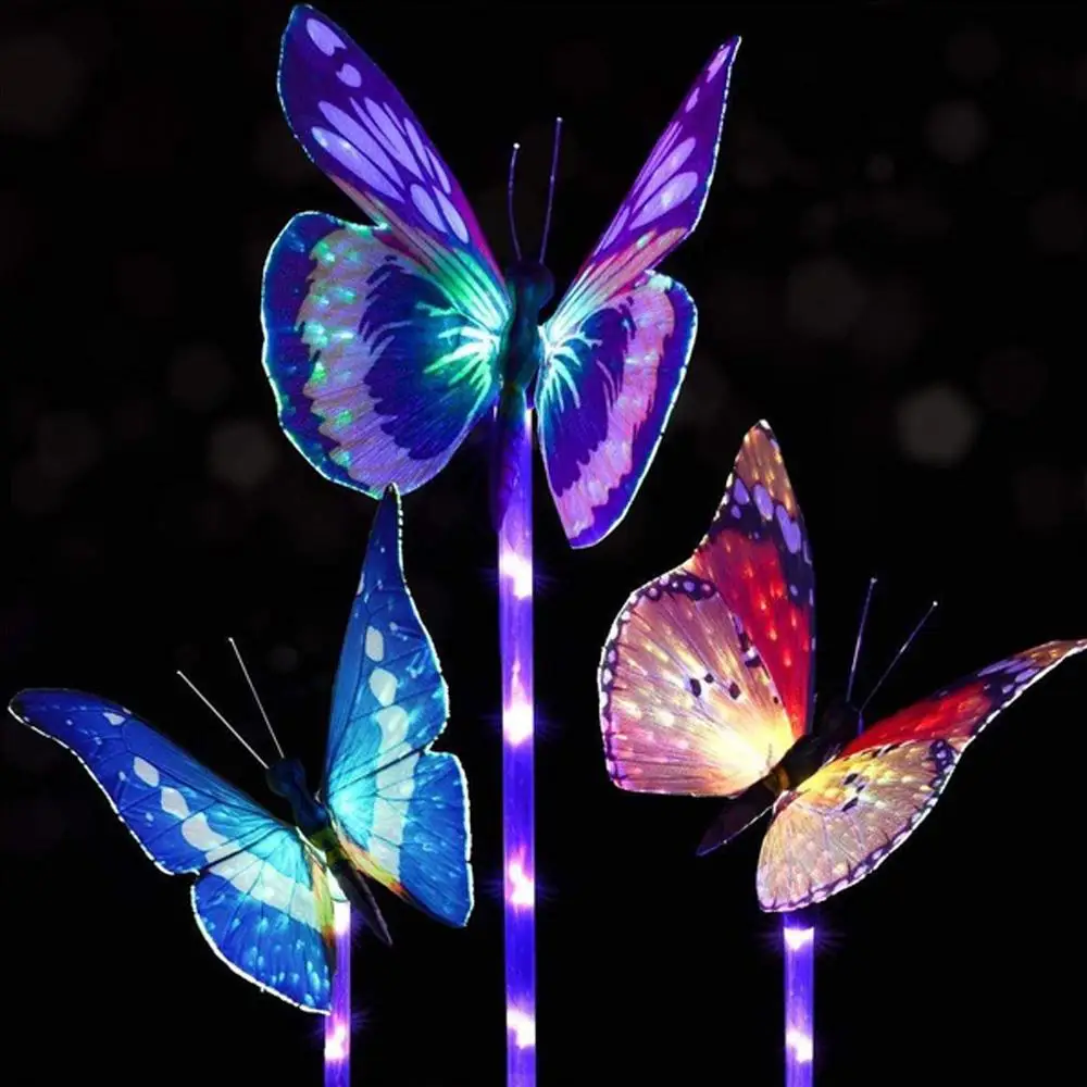Solar-Powered Butterfly Lights RGB LED Landscape Lamp Yard Garden Lighting Colorful Fiber Optic Fairy Holiday Light Waterproof
Solar-Powered Butterfly Lights RGB LED Landscape Lamp Yard Garden Lighting Colorful Fiber Optic Fairy Holiday Light Waterproof