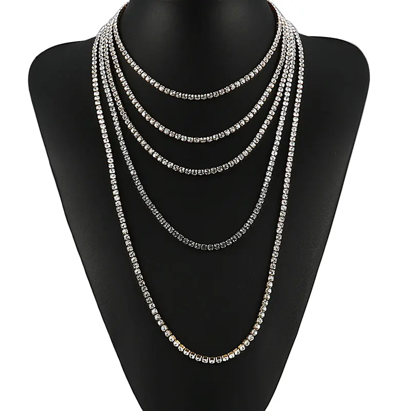 Punk Stainless Steel Necklace 4mm Tennis Chain Men's Hip Hop Necklace Crystal Zircon Choker Necklace For Women Gothic Jewelry
Punk Stainless Steel Necklace 4mm Tennis Chain Men's Hip Hop Necklace Crystal Zircon Choker Necklace For Women Gothic Jewelry