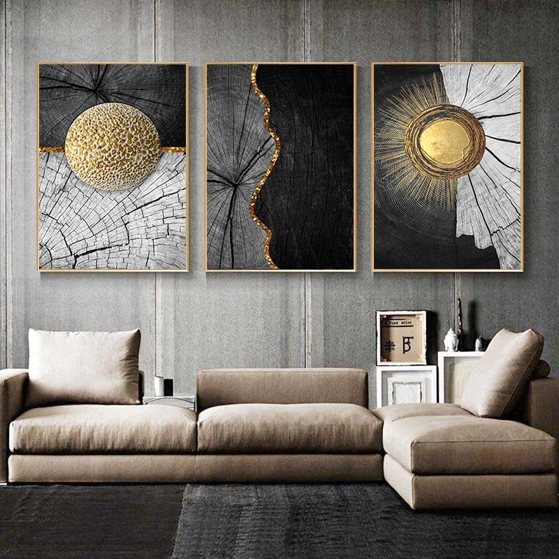 Modern Abstract Golden Black Canvas Painting Wood Texture Nordic Posters and Prints Wall Art Pictures for Living Room Home Decor
Modern Abstract Golden Black Canvas Painting Wood Texture Nordic Posters and Prints Wall Art Pictures for Living Room Home Decor