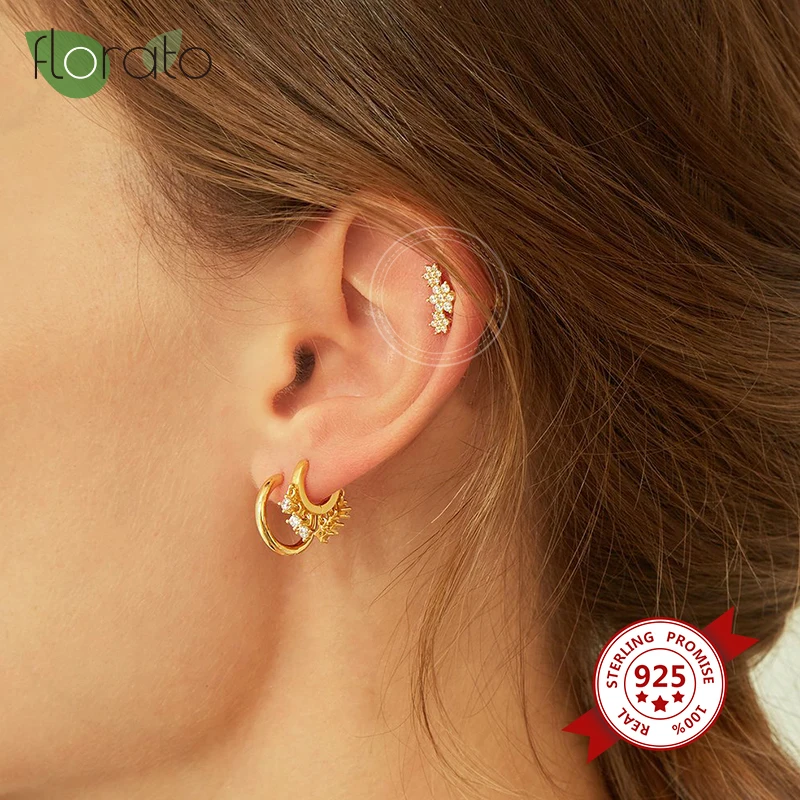 CZ Sparkling Stone Earring Jewelry 925 Sterling Silver High Quality Flower-Shaped Small Stud Earring Suitable For European Women
CZ Sparkling Stone Earring Jewelry 925 Sterling Silver High Quality Flower-Shaped Small Stud Earring Suitable For European Women