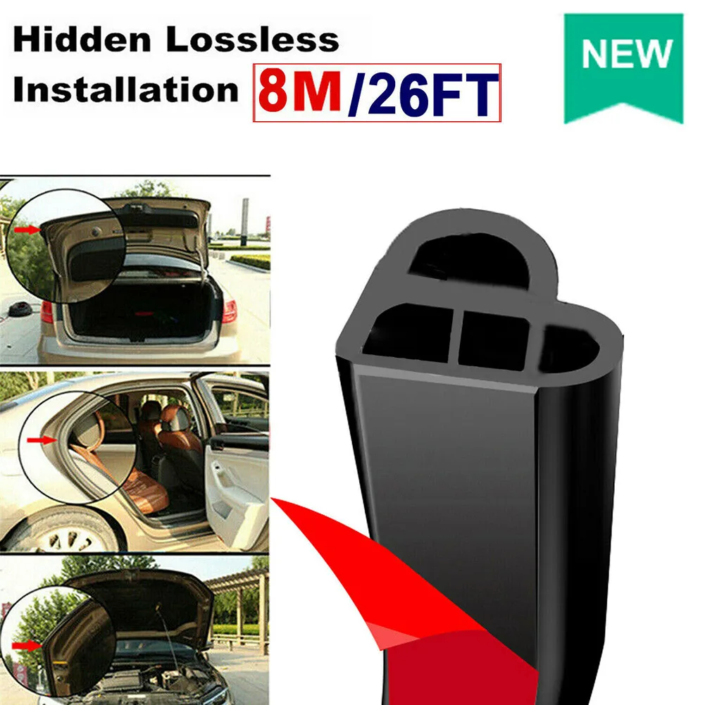 26Ft Car Door Rubber Seal Strip EPDM Rubber Edge Moulding Trim Universal Weatherstrip
26Ft Car Door Rubber Seal Strip EPDM Rubber Edge Moulding Trim Universal Weatherstrip