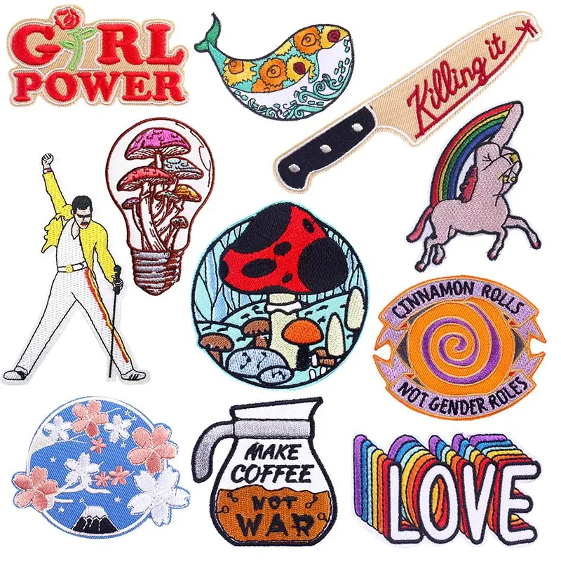 Freddie Mercury Patch Iron On Patches For Clothing Cartoon Mushroom Knife Embroidered Sewing Fusible Patch Badge On Clothes
Freddie Mercury Patch Iron On Patches For Clothing Cartoon Mushroom Knife Embroidered Sewing Fusible Patch Badge On Clothes