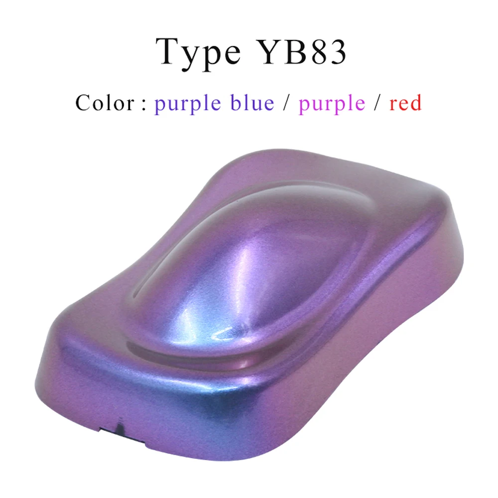 

YB83 Chameleon Pigment Rainbow Powder for Automotive Crafts Decoration Nail Art Glitters Kit Manicure Tips 100g Chameleon Powder