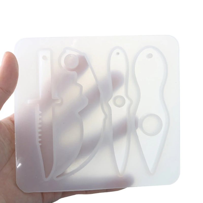 DIY Crafts Keychain Epoxy Resin Mold Handmade Small Knife Casting Silicone Mould K3KF 
DIY Crafts Keychain Epoxy Resin Mold Handmade Small Knife Casting Silicone Mould K3KF