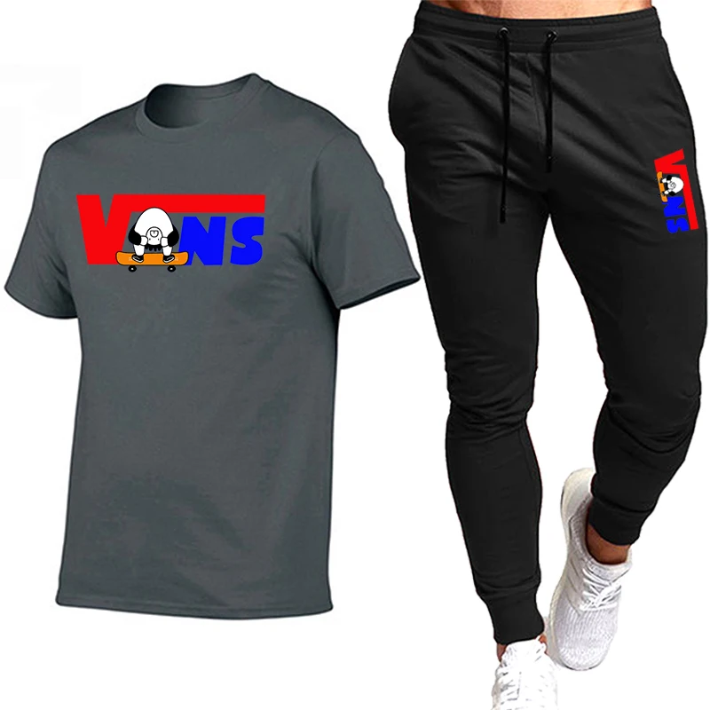 2021 Fashion Trend Men's Sportswear Suit Pure Cotton Quick-drying Gym Running Suit Fashion Short Sleeve T-shirt + Jogging Pants
2021 Fashion Trend Men's Sportswear Suit Pure Cotton Quick-drying Gym Running Suit Fashion Short Sleeve T-shirt + Jogging Pants